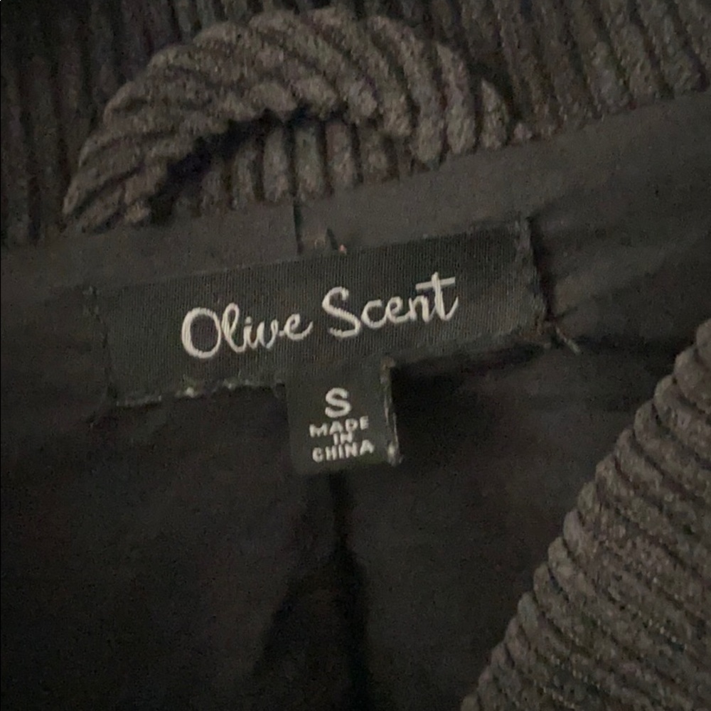 Olive Scent Black Ribbed Jacket - Picture 5 of 5